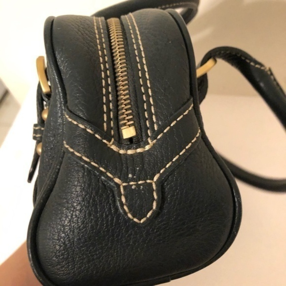 DOONEY & BOURKE green leather mini duffle … - Picture 5 of 10